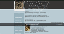 Desktop Screenshot of buchbeschlaege-buchrestauration.net